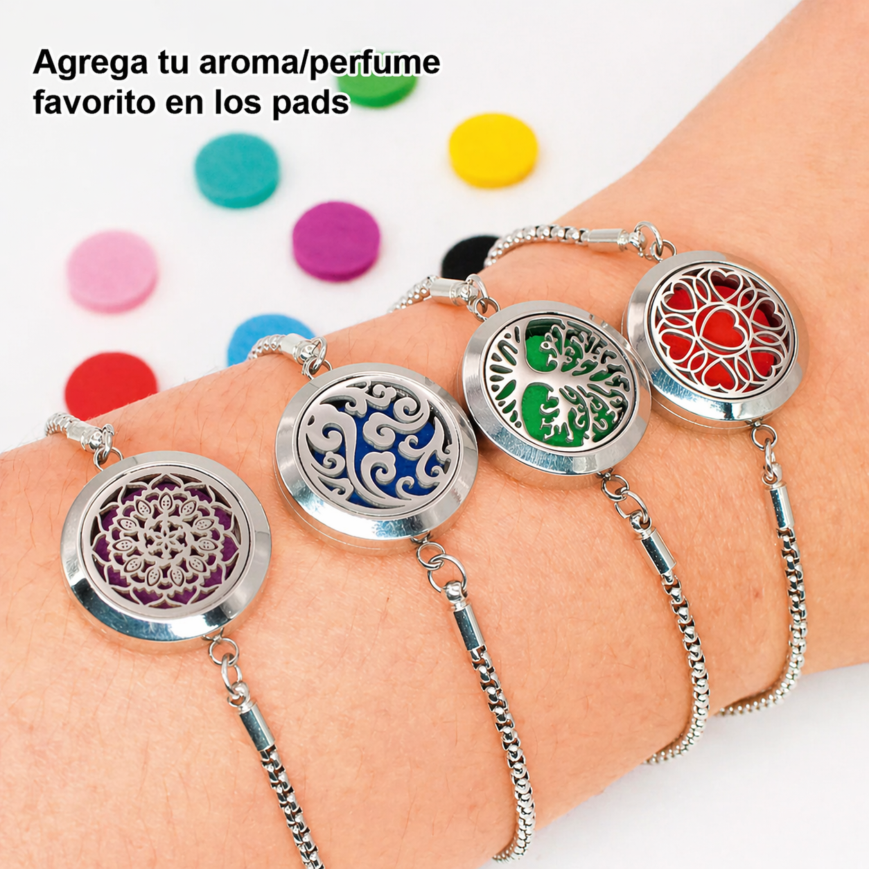 Pulsera de aroma + 5 Pads Gratis