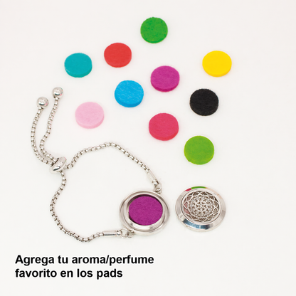 Pulsera de aroma + 5 Pads Gratis